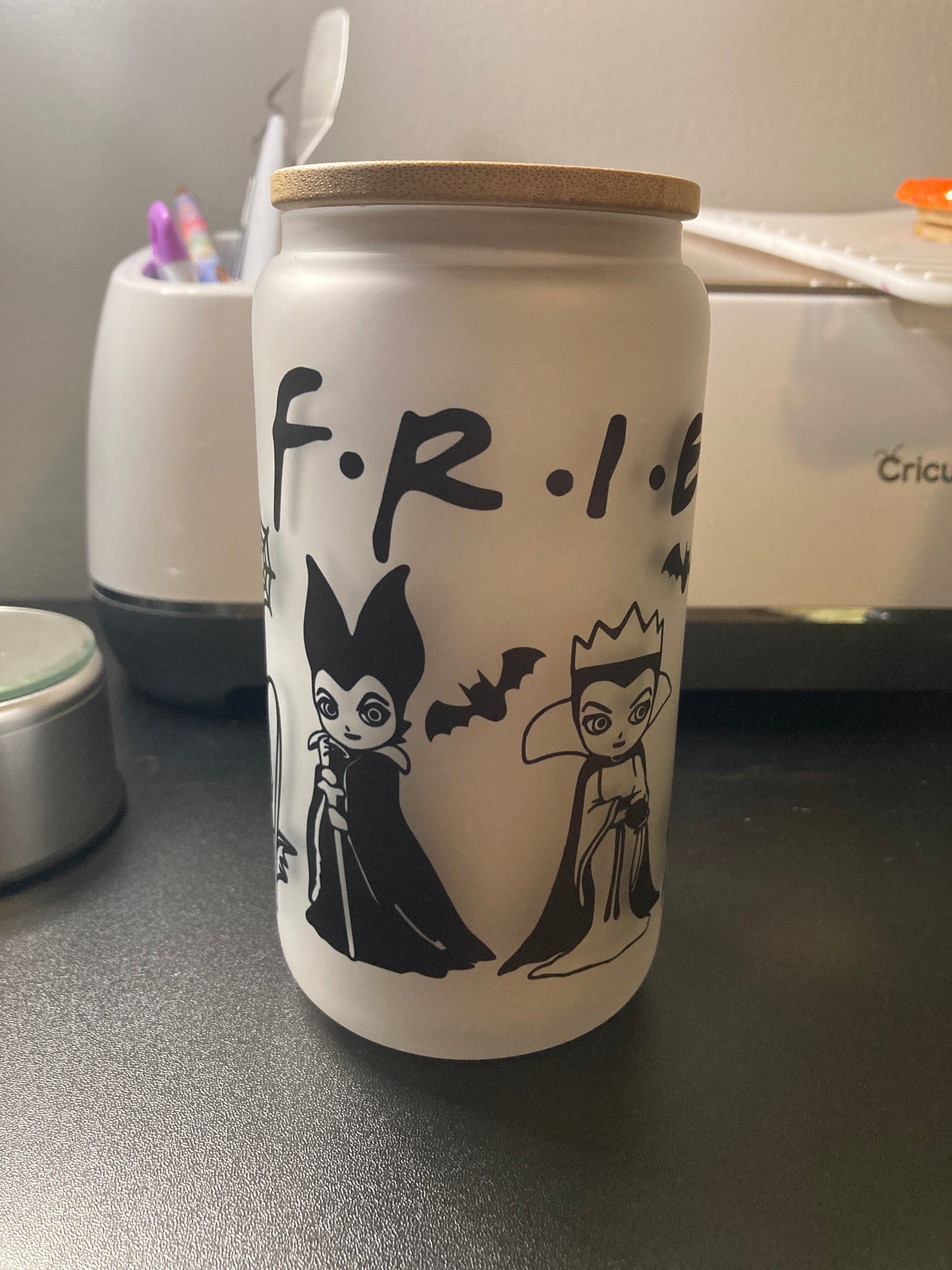 Villains glass cup